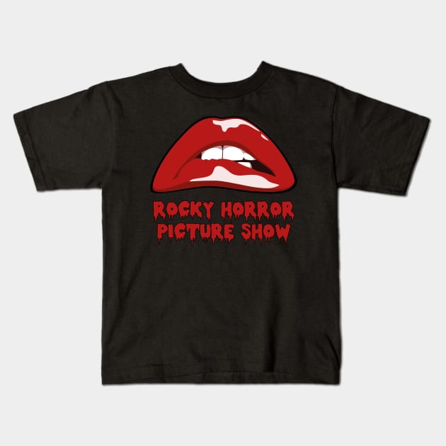 Rocky Horror Picture Show Lips Kids T-Shirt by Vector-Planet